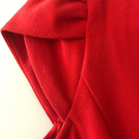 🍊H&M Dress in Deep Orange 🍊 Colour, in Butterfly Sleeves and Back Slit 🍊 - Picture 6 of 12